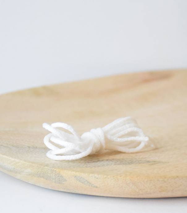 Cordon élastique maille doux - blanc Cordon élastique maille doux - blanc