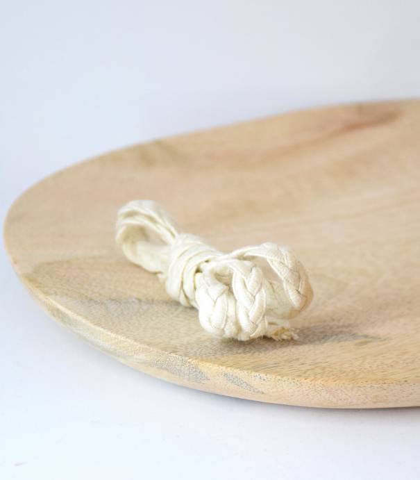 Cordelière Tresse coton - Ecru