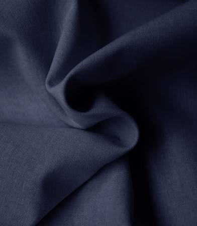 Tissu chambray poly coton- Navy Tissu chambray poly coton- Navy