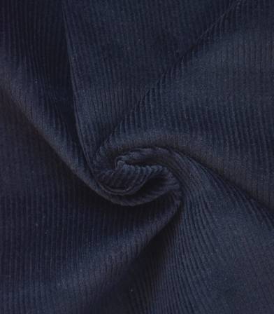 Tissu velours côtelé - Bleu marine Tissu velours côtelé - Bleu marine
