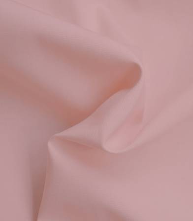 Tissu popeline fine de coton bio - Blush