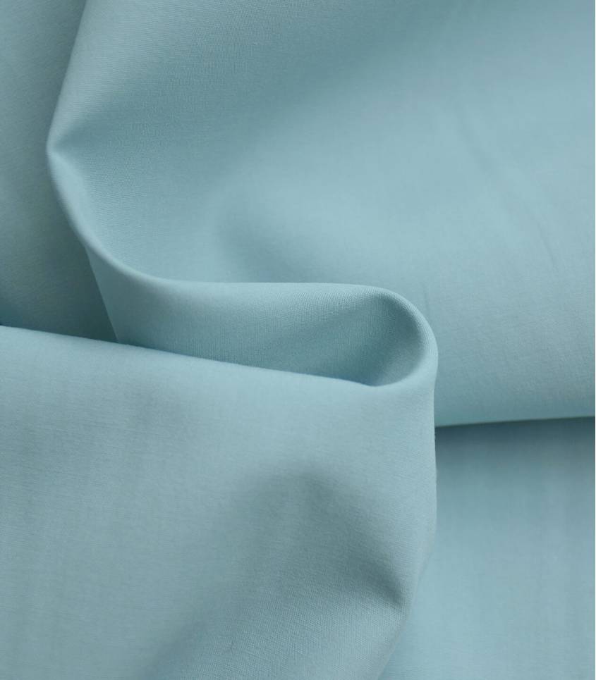 Tissu popeline fine de coton bio - Goa blue