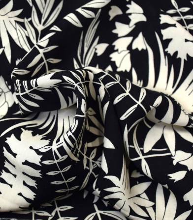 Tissu viscose Savannah - Black Tissu viscose Savannah - Black