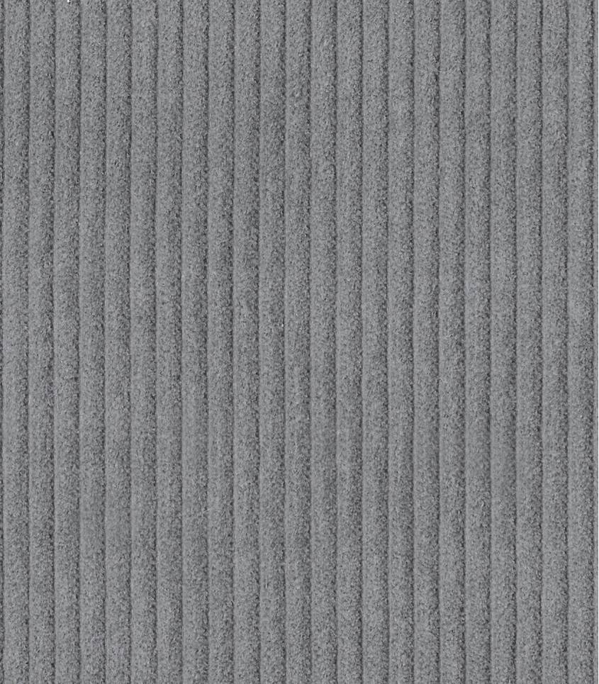 Tissu velours grosses côtes gris