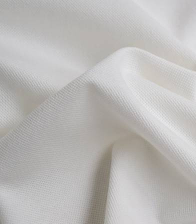 Tissu Jersey polo - blanc