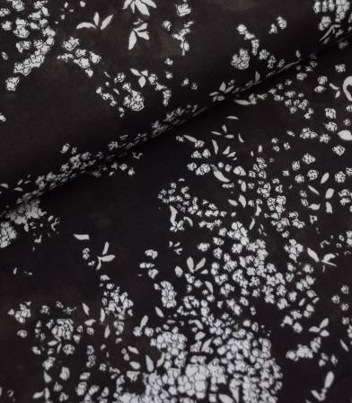 Tissu japonais Nani Iro - Lei nani - noir