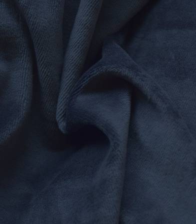 Tissu Jersey velours - Marine