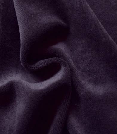 Tissu Jersey velours - Violine