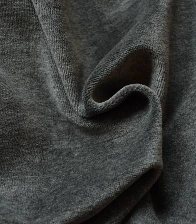 Tissu Jersey velours - Gris foncé Tissu Jersey velours - Gris foncé
