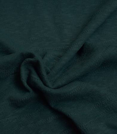 Tissu Jersey Bio - Jacquard Slub - Bottle green Tissu Jersey Bio - Jacquard Slub - Bottle green