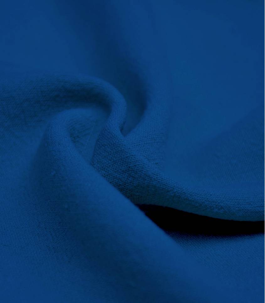Tissu Lin viscose - Bleu