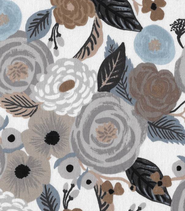 Tissu Canvas Juliet rose - Linen multi