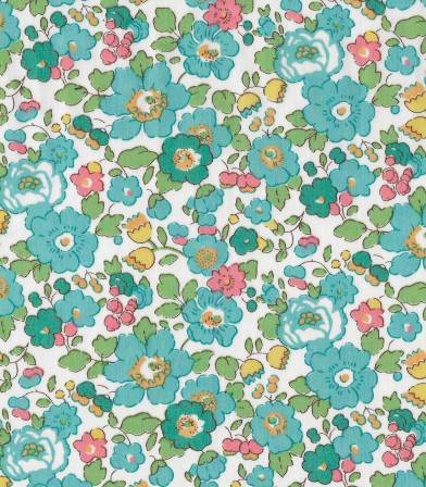 Tissu Liberty Betsy turquoise