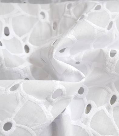 Broderie anglaise Flor - Blanc