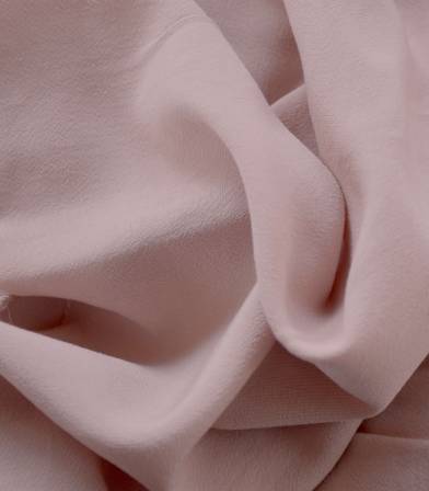 Tissu crêpe viscose mat - Rose poudre Tissu crêpe viscose mat - Rose poudre