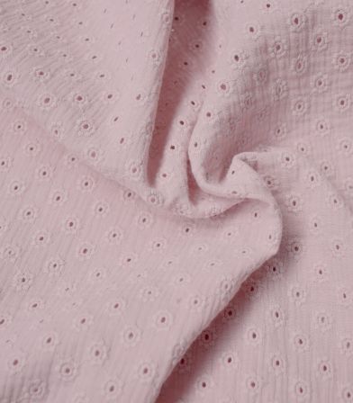 Double gaze brodée Sunflowers - Dusty pink Double gaze brodée Sunflowers - Dusty pink
