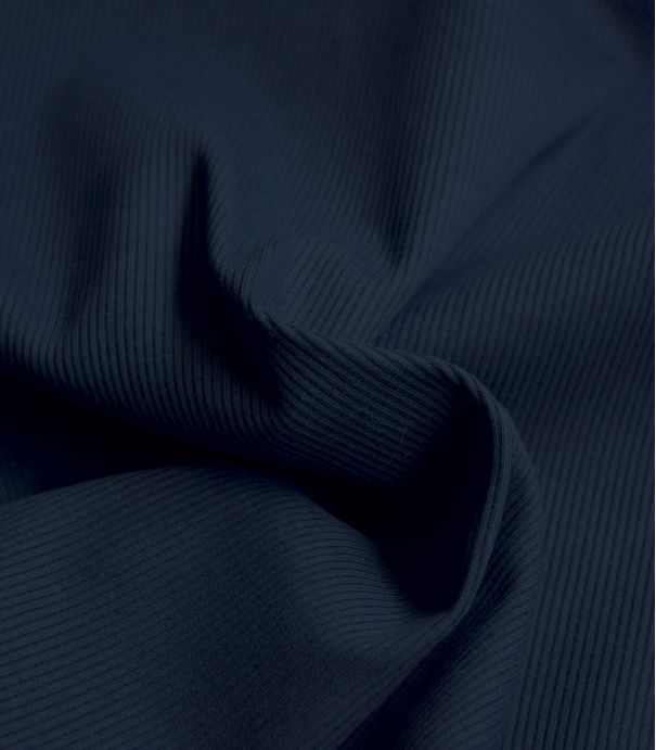 Jersey cotelé - Marine Jersey cotelé - Marine