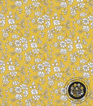 Tissu Liberty Organic - Capel Safran Tissu Liberty Organic - Capel Safran