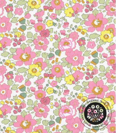 Tissu Liberty Organic - Betsy guimauve Tissu Liberty Organic - Betsy guimauve