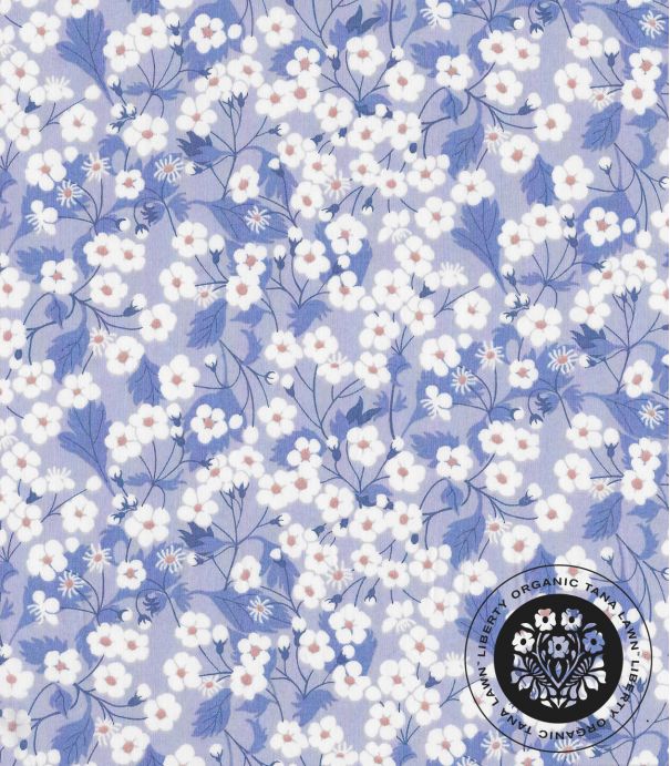 Tissu Liberty Organic - Mitsi bleuet