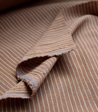 Tissu rayures Lima - Noisette Tissu rayures Lima - Noisette