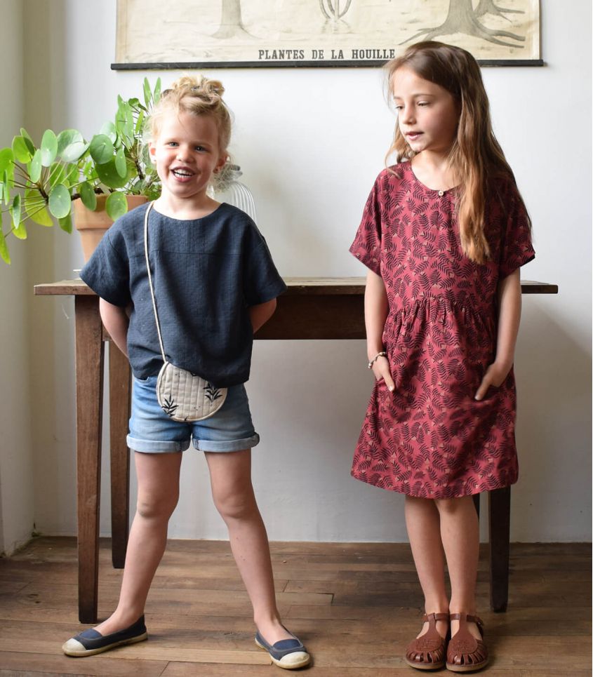 Patron de couture filleRobe PDF Petite Guinguette Singulere