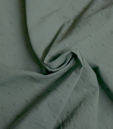 Tissu plumetis - Vert Mousse Tissu plumetis - Vert Mousse