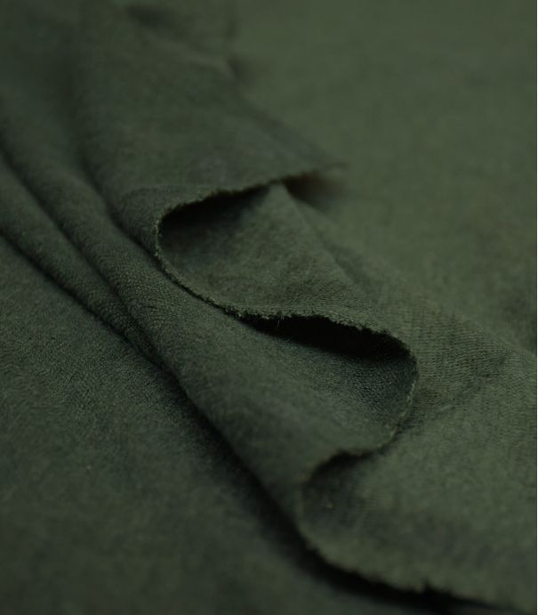Tissu jersey lin - Green Khaki