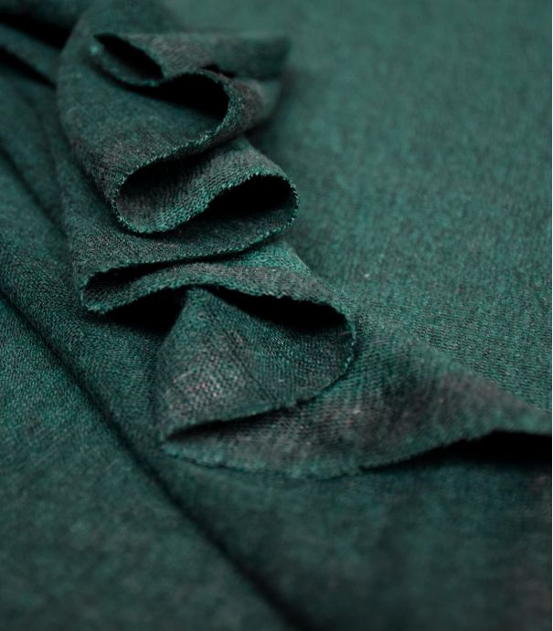 Tissu jersey lin - Bottle Green Tissu jersey lin - Bottle Green