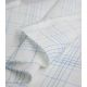 Tissu coton Fibremood - Damier bleu