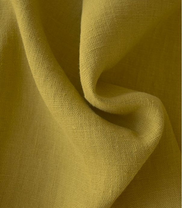 Tissu lin lavé Chartreuse Tissu lin lavé Chartreuse
