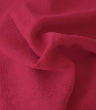 Tissu Lin viscose - Framboise