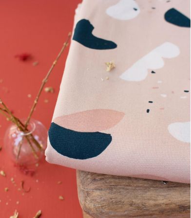 Tissu viscose Oasis Blush Tissu viscose Oasis Blush