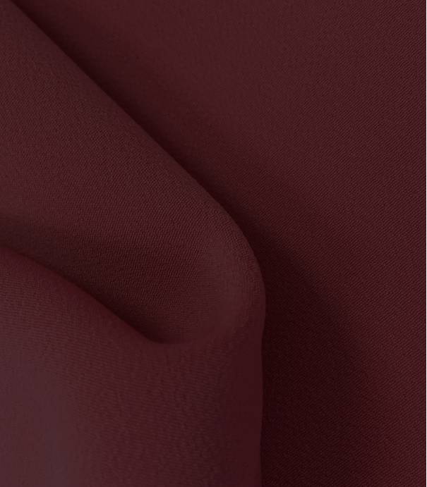 Luxury crêpe burgandy
