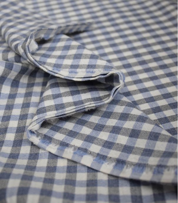 Carreaux Panama stretch- Bleus/gris Carreaux Panama stretch- Bleus/gris