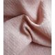 Double gaze Plumetis - Rose