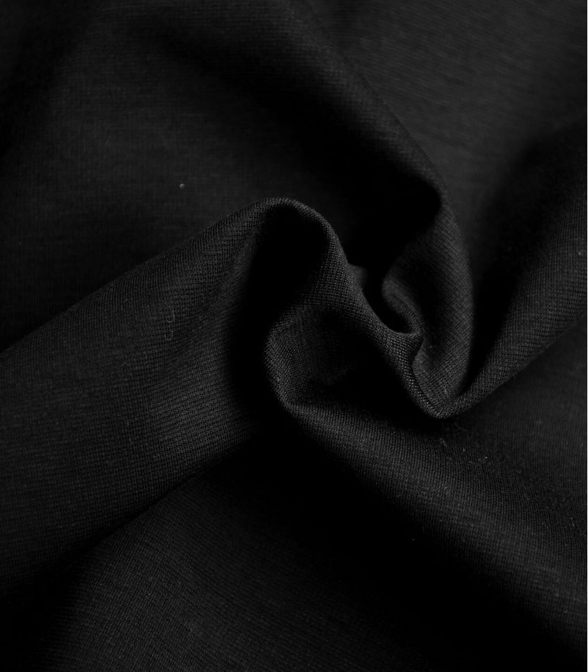 Tissu Jersey milano fin - Noir