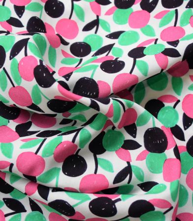 Tissu viscose - Flashy cherry Tissu viscose - Flashy cherry