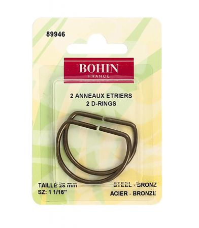 Anneaux étriers - Bronze 28mm