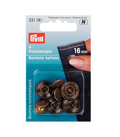 Boutons Jean 16mm - laiton - PRYM