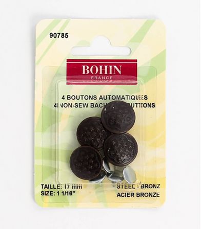 Boutons Jean étoiles 17mm - bronze