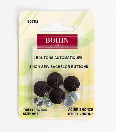 Boutons Jean étoiles 14mm - bronze