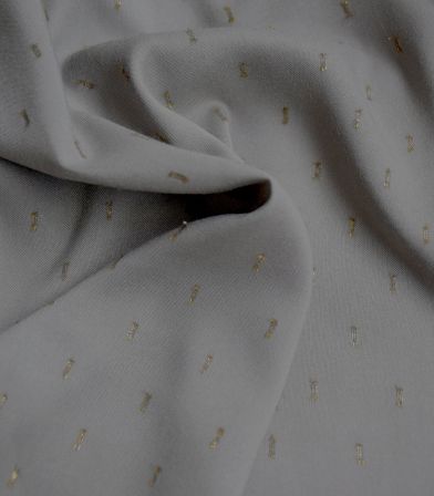 Tissu viscose plumetis - Grey gold Tissu viscose plumetis - Grey gold