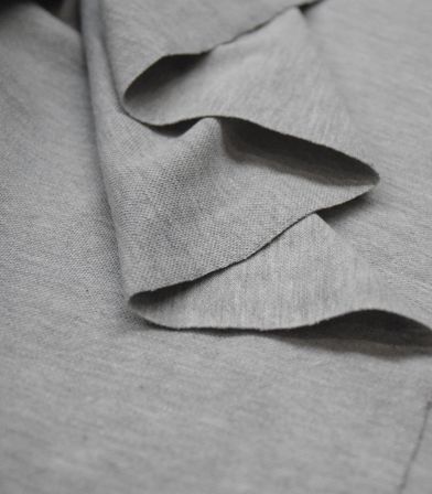 Tissu Jersey piqué - Mid grey Tissu Jersey piqué - Mid grey