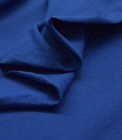 Tissu Jersey piqué - Cobalt