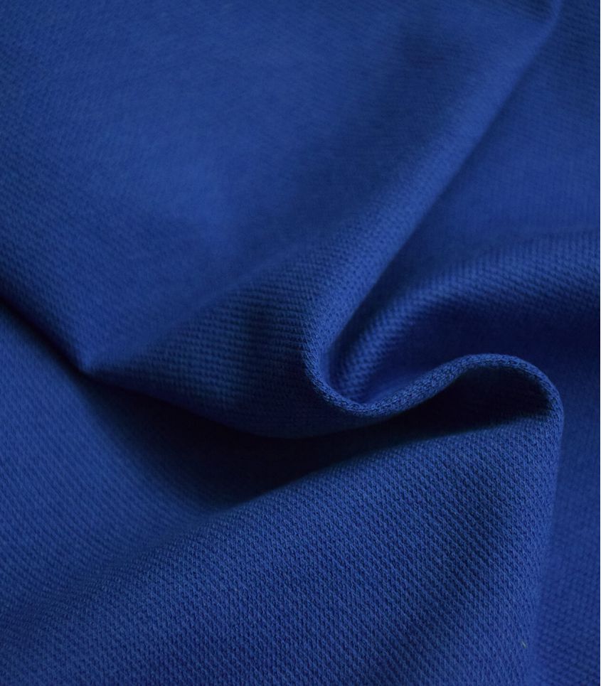Tissu Jersey piqué - Cobalt