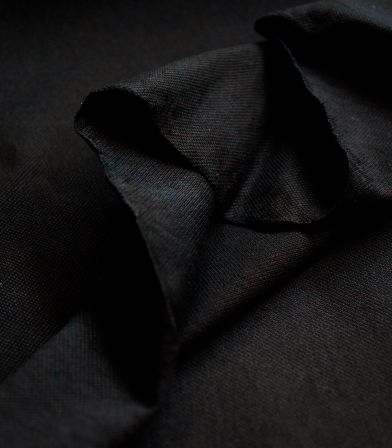 Tissu Jersey piqué - Noir Tissu Jersey piqué - Noir