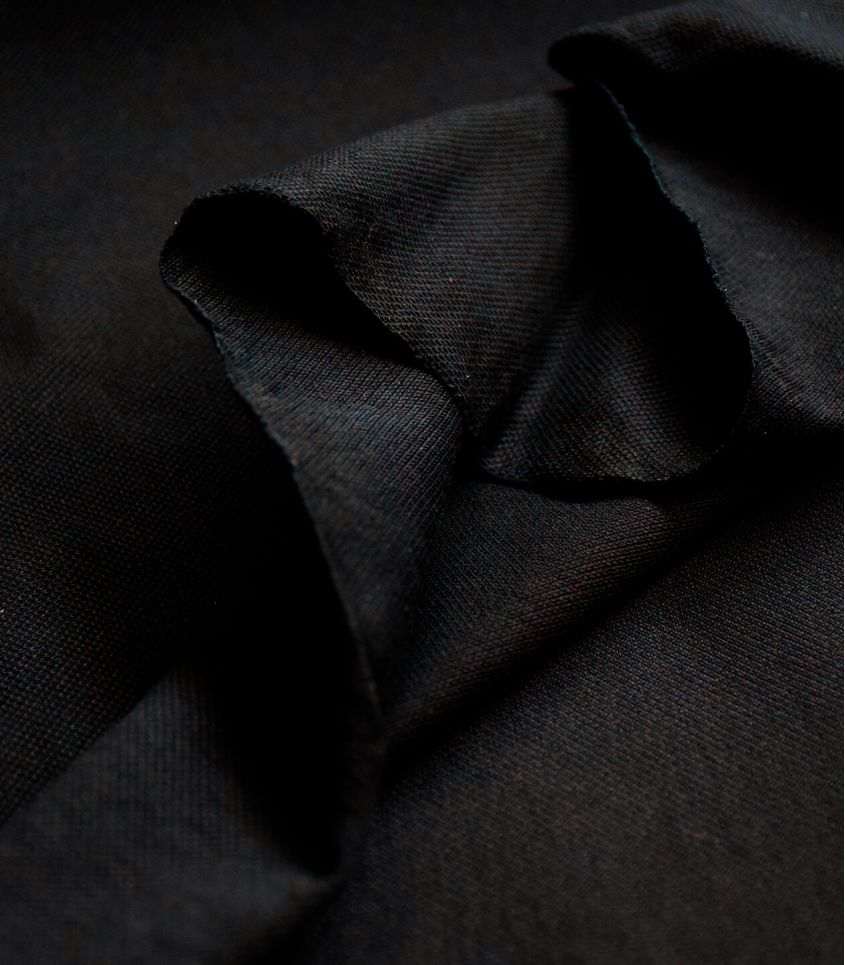 Tissu Jersey piqué - Noir