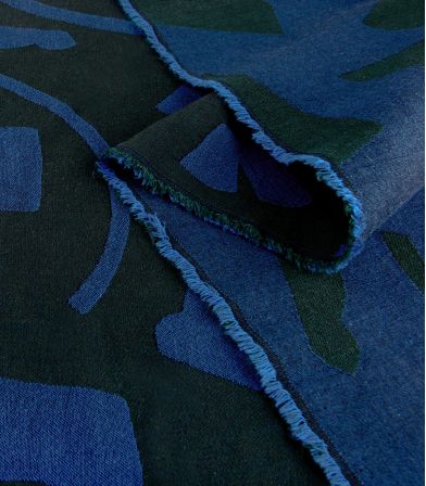 Tissu jacquard fin Play Soft - Neptune Tissu jacquard fin Play Soft - Neptune
