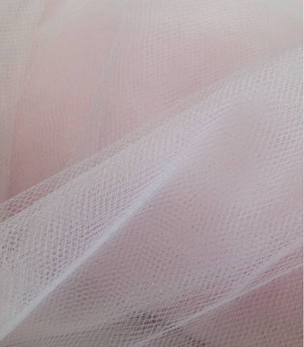 Tulle souple rose pâle Tulle souple rose pâle